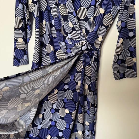 Anne Klein Dress Size L (12/14) Classic V-Neck Faux Wrap Work or Cocktail Party - Picture 13 of 16